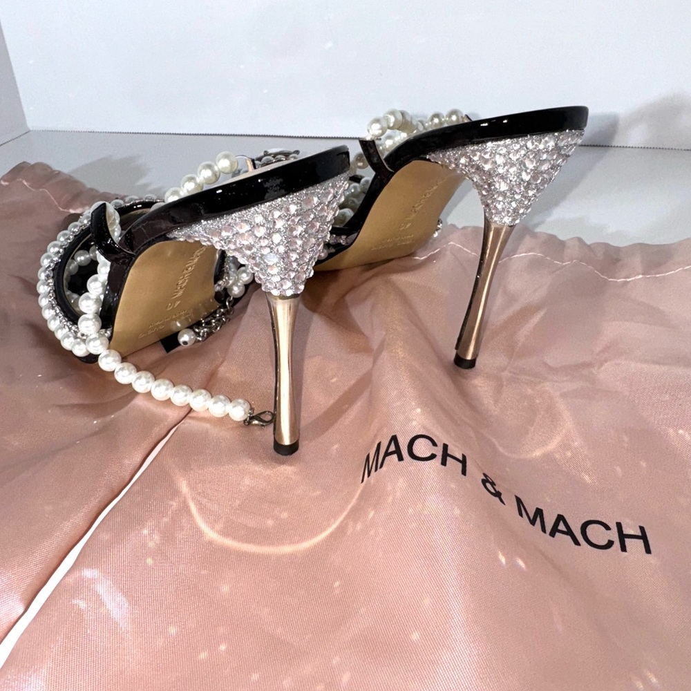 Mach & Mach Black Diamond Of Elizabeth Heels - Picture 4 of 6